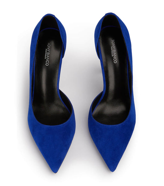 Tony Bianco Alyx Azure Suede 10.5cm Court Shoes Azure | GIEEC20069