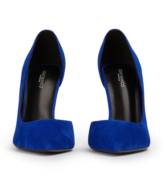 Tony Bianco Alyx Azure Suede 10.5cm Court Shoes Azure | GIEEC20069