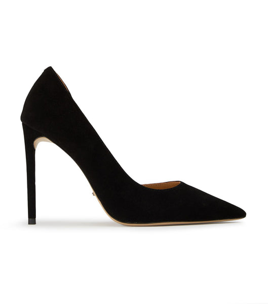 Tony Bianco Alyx Black Suede 10.5cm Court Shoes Black | AIEDF92080