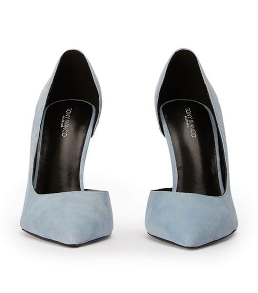 Tony Bianco Alyx Sky Suede 10.5cm Event Heels Blue | EIEHC23872