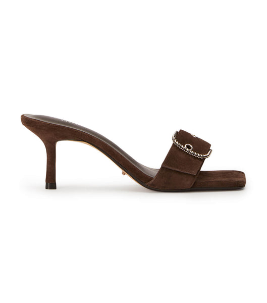 Tony Bianco Amy Espresso Suede 6.5cm Event Heels Chocolate | IECVG55706