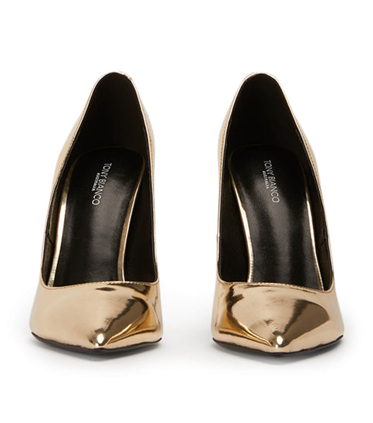 Tony Bianco Anja Gold Shine 10.5cm Bling Heels Gold | XIEBH95885