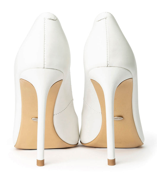 Tony Bianco Anja Milk Capretto 10.5cm Bling Heels White | YIEVQ19877