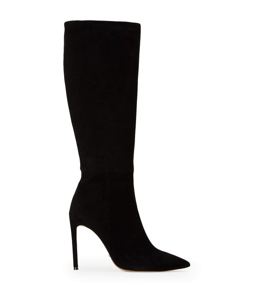 Tony Bianco Apollo Black Suede 10.5cm Heeled Boots Black | IEIIZ66346