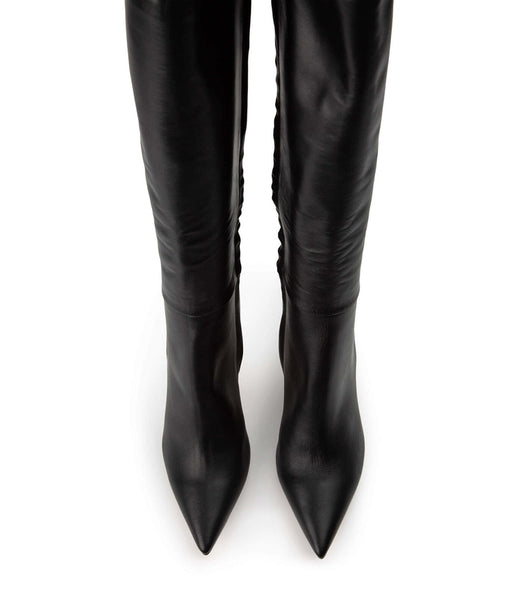 Tony Bianco Apollo Black Venice 10.5cm Heeled Boots Black | QIEWA77053