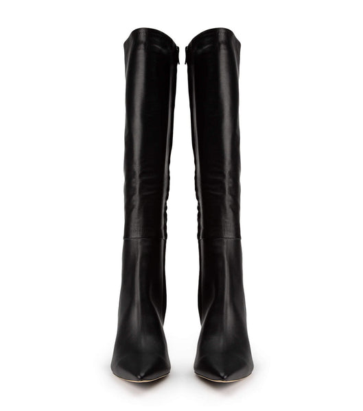 Tony Bianco Apollo Black Venice 10.5cm Heeled Boots Black | QIEWA77053