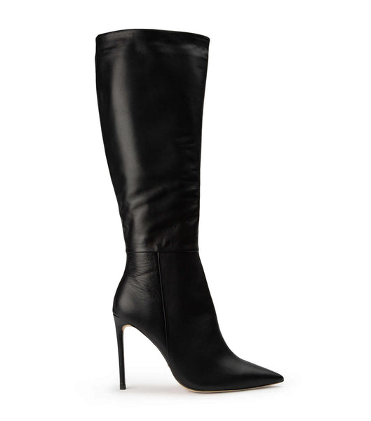 Tony Bianco Apollo Black Venice 10.5cm Heeled Boots Black | QIEWA77053