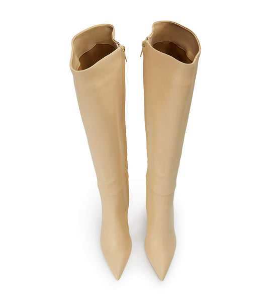 Tony Bianco Apollo Butter Nappa 10.5cm Knee High Boots Yellow | UIETG63281