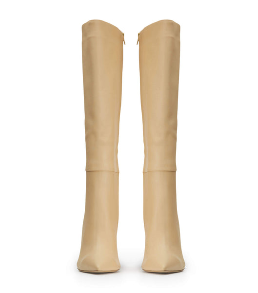 Tony Bianco Apollo Butter Nappa 10.5cm Knee High Boots Yellow | UIETG63281