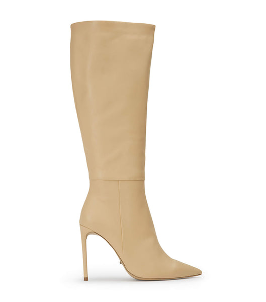 Tony Bianco Apollo Butter Nappa 10.5cm Stiletto Boots Beige | IEJBT62836