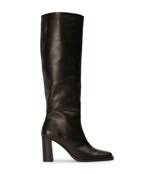 Tony Bianco Asher Black Como 8.5cm Heeled Boots Black | GIEUC25346