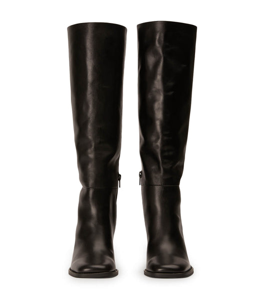 Tony Bianco Asher Black Como 8.5cm Knee High Boots Black | ZIENQ29570