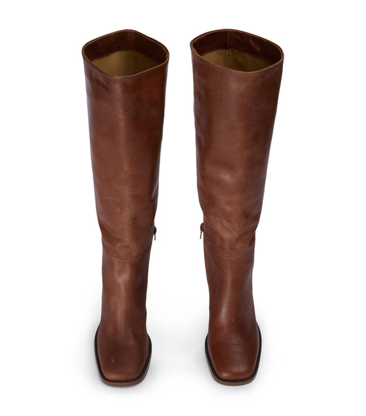 Tony Bianco Asher Cognac 8.5cm Heeled Boots Brown | XIEBH28974