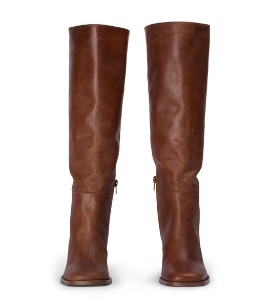 Tony Bianco Asher Cognac 8.5cm Knee High Boots Brown | AIEWC67943