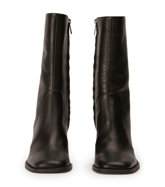 Tony Bianco Atlanta Black Venice 8.5cm Heeled Boots Black | IENZX74179