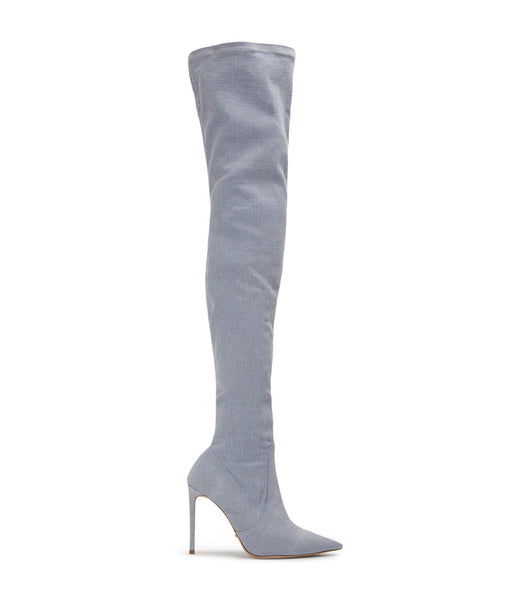 Tony Bianco Avah Denim Stretch 10.5cm Heeled Boots Blue | YIEGT62672