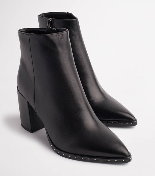 Tony Bianco Bailey Black Albany 8.5cm Ankle Boots Black | QIEUV67828