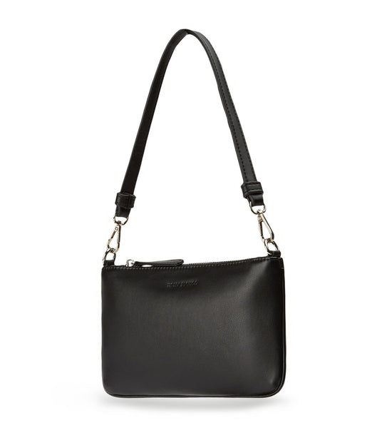 Tony Bianco Banjo Black Leather Shoulder Bag Accessories Black | YIEGT18123