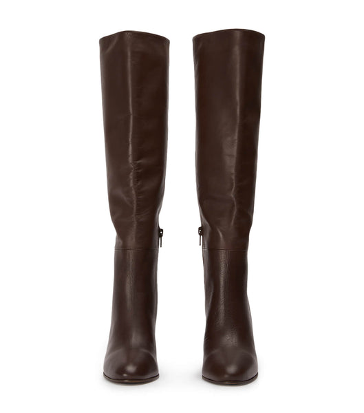 Tony Bianco Boss Choc Como 9.5cm Heeled Boots Chocolate | IEDFL17375