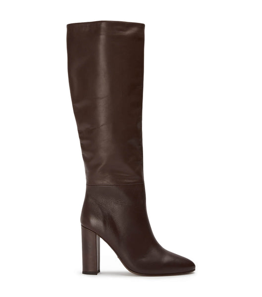 Tony Bianco Boss Choc Como 9.5cm Knee High Boots Chocolate | XIEBH73491