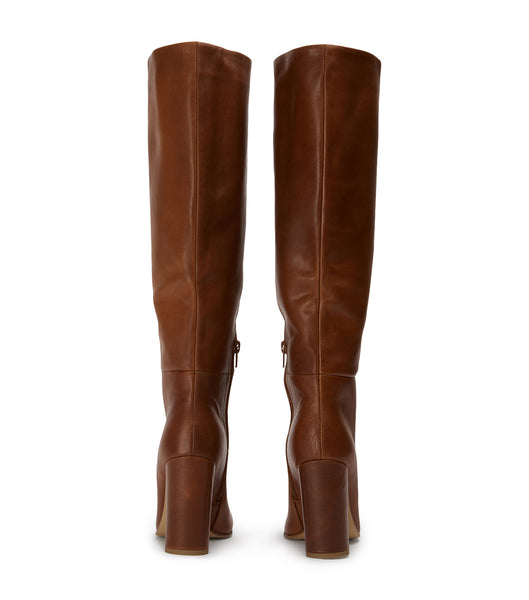 Tony Bianco Boss Cognac 9.5cm Heeled Boots Brown | QIEWA29057