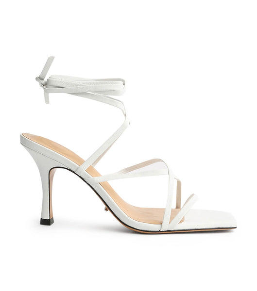 Tony Bianco Caden White Sheep Nappa 8.5cm Event Heels White | AIEDF18042