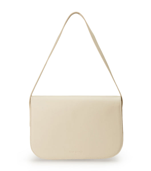 Tony Bianco Cecil Vanilla Leather Shoulder Bag Accessories Light Yellow | UIEND58830