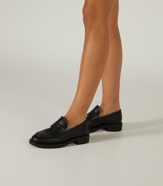 Tony Bianco Cherish Black Turin 4.5cm Loafers Black | XIEGW30959