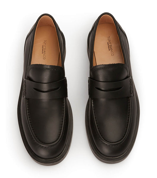 Tony Bianco Cherish Black Turin 4.5cm Loafers Black | XIEGW30959