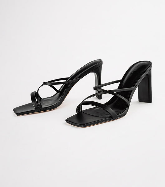 Tony Bianco Classic Black Nappa 8.5cm Event Heels Black | ZIENQ58947