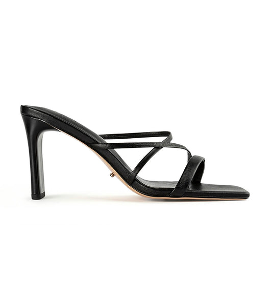 Tony Bianco Classic Black Nappa 8.5cm Low Heels Black | XIEBH27856