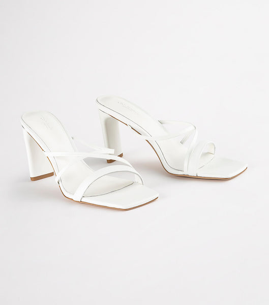 Tony Bianco Classic White Nappa 8.5cm Bridal Heels White | TIEWZ76515