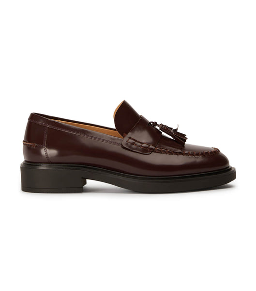 Tony Bianco Colt Vino Hi Shine 4.5cm Loafers Chocolate | IEIIZ66086