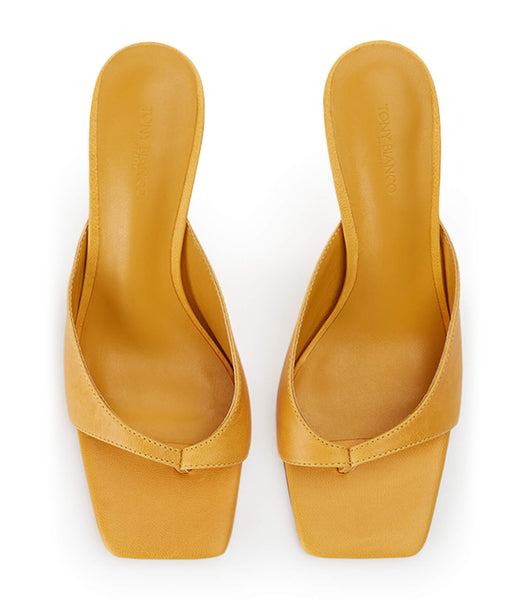 Tony Bianco Crystle Cantelope Antiq 8.5cm Thong Sandals Yellow | IECIF25981