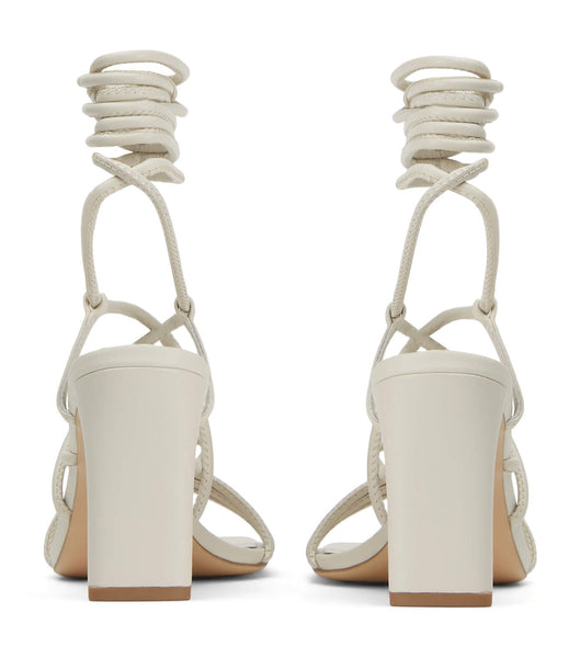 Tony Bianco Cyndi Dove Nappa 8.5cm Strappy Heels White | QIEUV94143