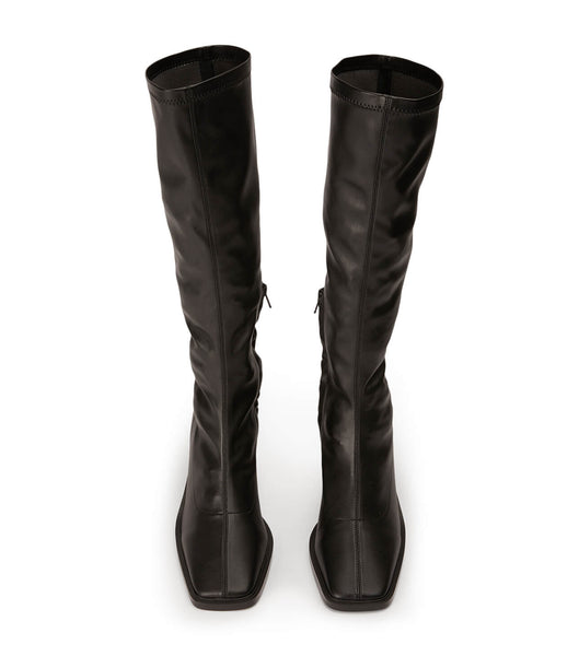 Tony Bianco Damon Black Venezia 7.5cm Knee High Boots Black | TIEWZ31503