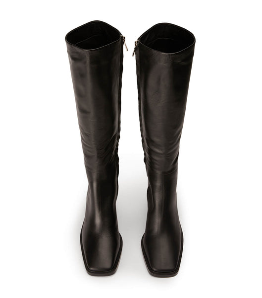 Tony Bianco Darby Black Venice 7.5cm Mid Calf Boots Black | IEXBR92497