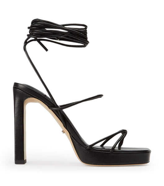 Tony Bianco Deon Black Nappa 11.5cm Platform Shoes Black | IECIF76550