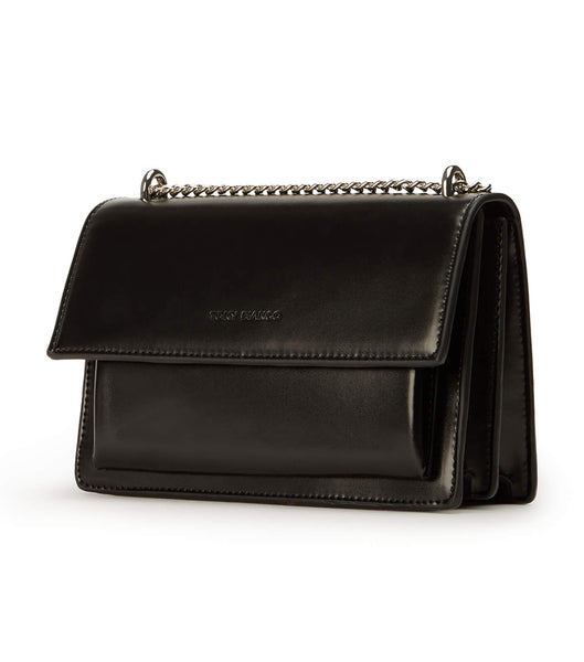 Tony Bianco Desire Black Leather Cross Body Bag Accessories Black | UIETG68408