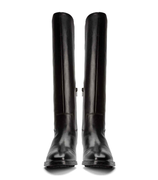 Tony Bianco Eleanor Black Como 4cm Mid Calf Boots Black | DIEVO58070