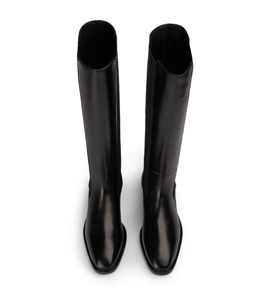 Tony Bianco Emrata Black Como 4cm Knee High Boots Black | PIEER25137