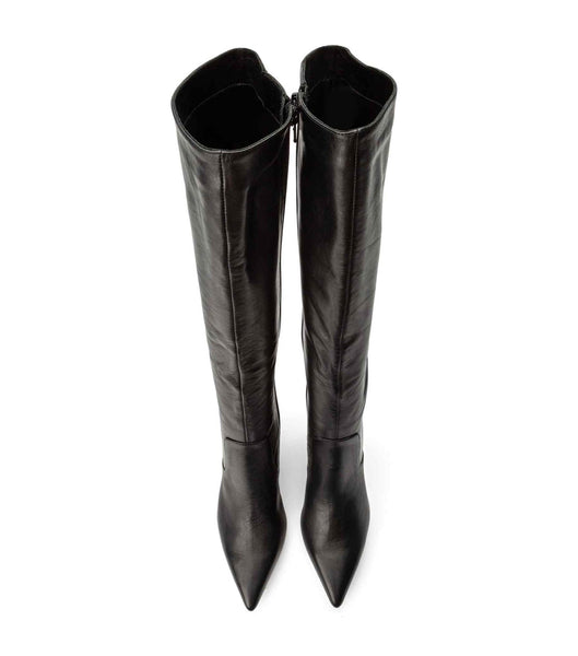 Tony Bianco Epic Black Venice 8.5cm Heeled Boots Black | TIEPQ91443