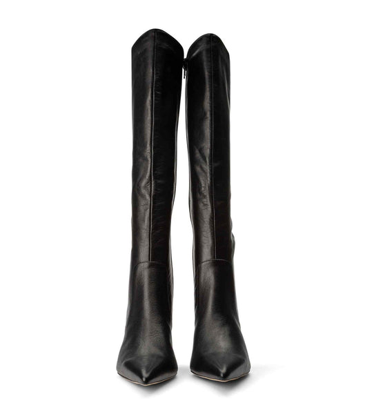 Tony Bianco Epic Black Venice 8.5cm Heeled Boots Black | TIEPQ91443