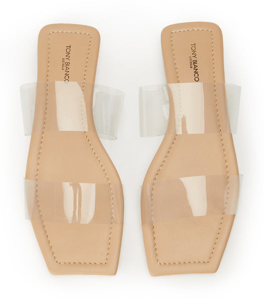 Tony Bianco Etro Clear Vinylite/Skin 1.5cm Sandals Skin Color | IEIIZ63523