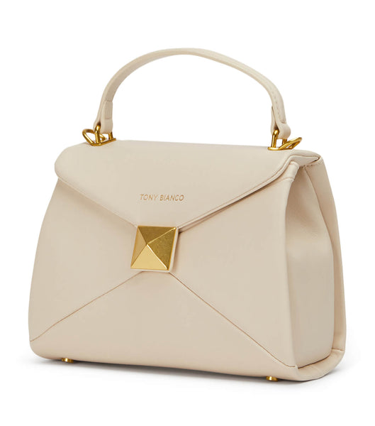 Tony Bianco Eve Vanilla Leather Mini Handbags Accessories Light Yellow | IECIF47027