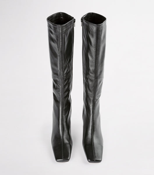 Tony Bianco Fantasy Black Venice 8cm Heeled Boots Black | IENEJ88991