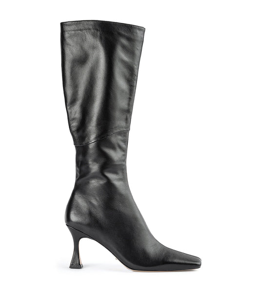 Tony Bianco Fantasy Black Venice 8cm Heeled Boots Black | IENEJ88991