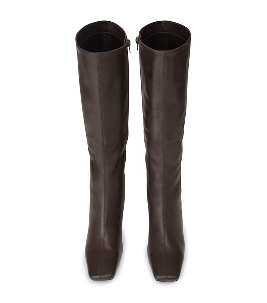 Tony Bianco Fantasy Chocolate Nappa 8cm Heeled Boots Chocolate | AIEDF20855