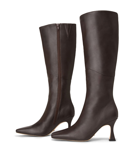 Tony Bianco Fantasy Chocolate Nappa 8cm Heeled Boots Chocolate | AIEDF20855