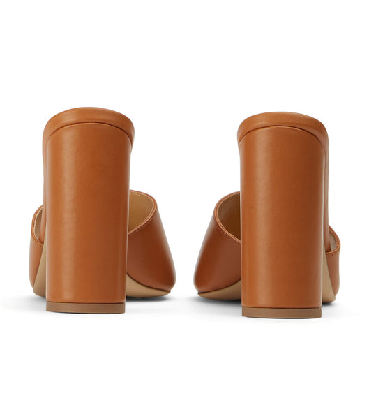 Tony Bianco Farani Tan Como 10.5cm Block Heels Brown | PIEER95412